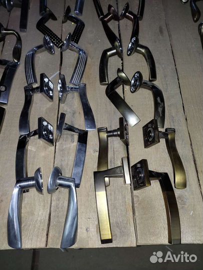 Дверные ручки Renz хром латунь с витрины - 6о