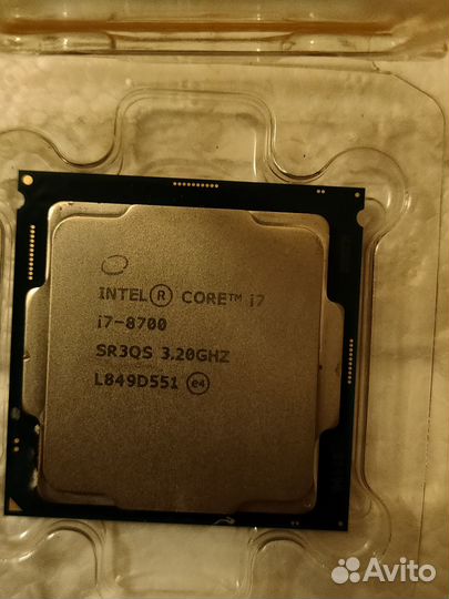 Процессор Intel Core i7-8700+Кулер Thermaltake