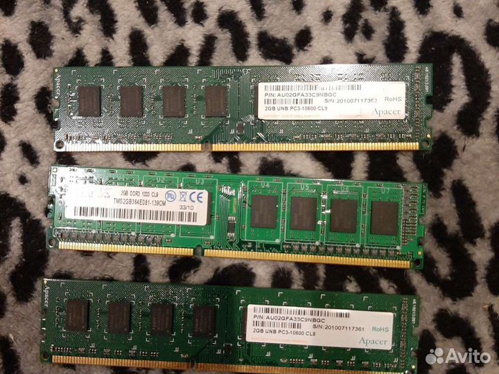 Оперативная память DDR3 DDR2 DDR1
