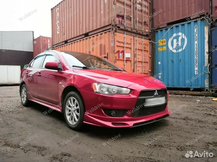 Губа передняя Mitsubishi Lancer X 10 Zodiak дорест