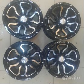 Диск УАЗ стальной черный OFF-ROAD Wheels 5x139,7 8xR15 d110 ET-19 с псевдо бедлоком (красный)