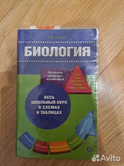 Биология подготовка к огэ, егэ в таблицах ионцева
