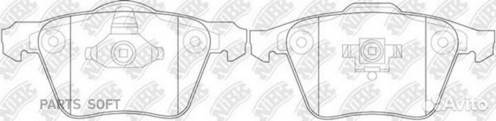Nibk PN0352 PN0352-nibk колодки дисковые передние\