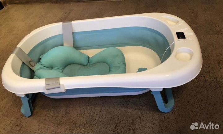 Ванночка для купания складная с термометром