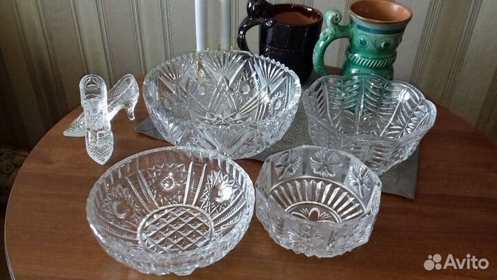Сервиз столовый. СССР. посуда, хрусталь