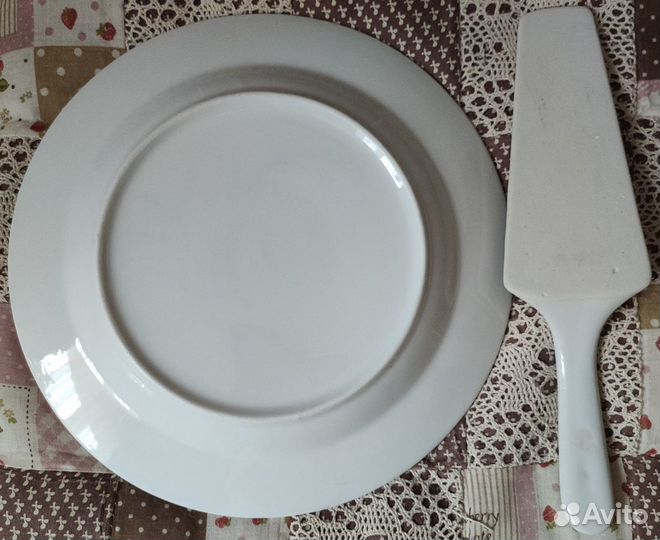 Тарелка для торта с лопаткой
