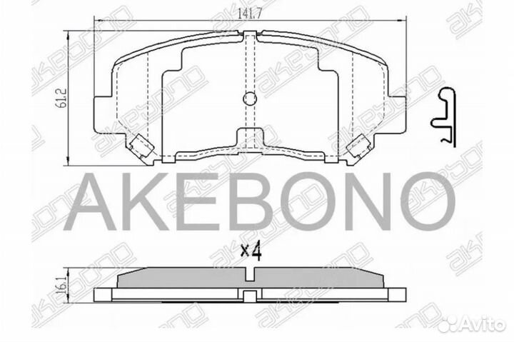Тормозные колодки передние Mazda CX-5