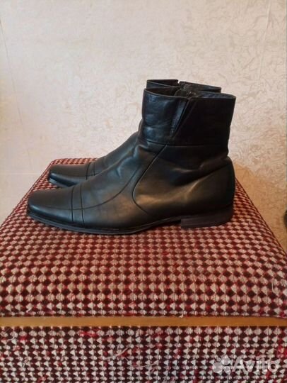 Ботинки муж Respect нат кожа мех зима 43-44р