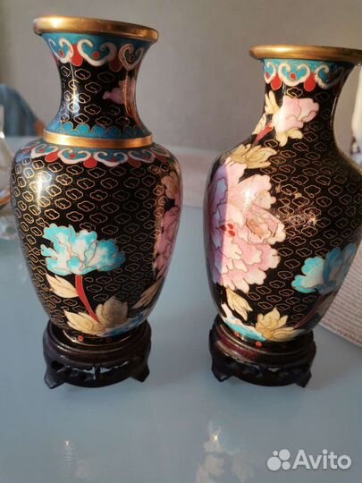 Ваза Китай (металл) за 2шт