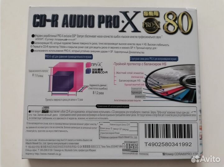 Maxell Audio PRO-X / Axia CD-R for Audio (Japan)