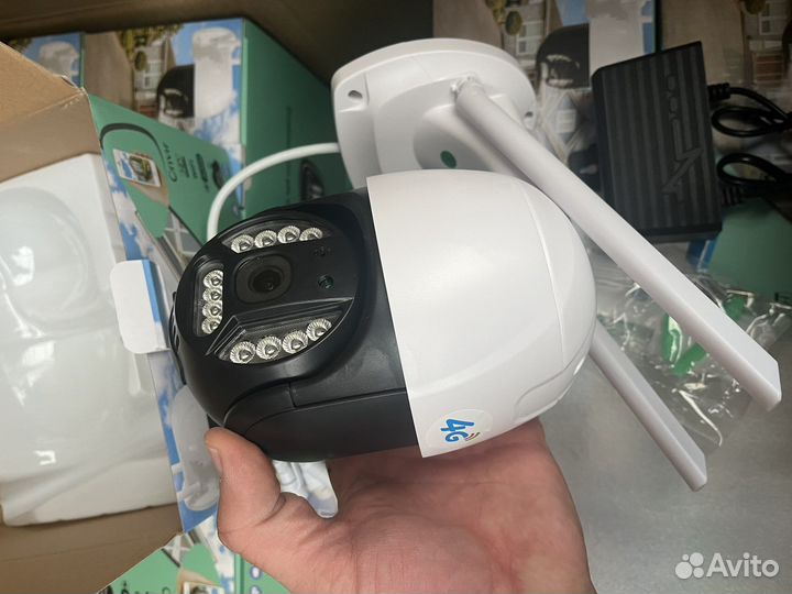 Камера видеонаблюдения wifi 4g с sim 5мп автх204g