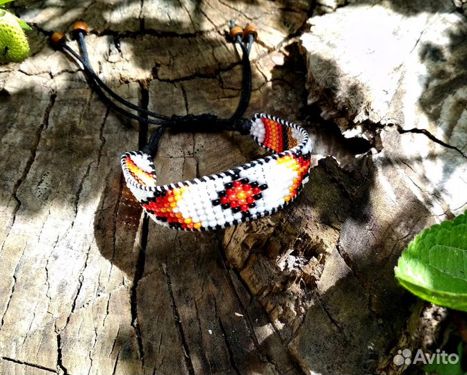 Браслет из бисера Бохо Этника Ручная работа