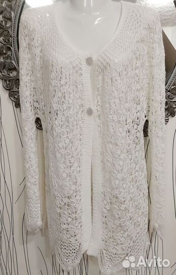 Кардиган накидка, болеро ажурное 46-52р разные