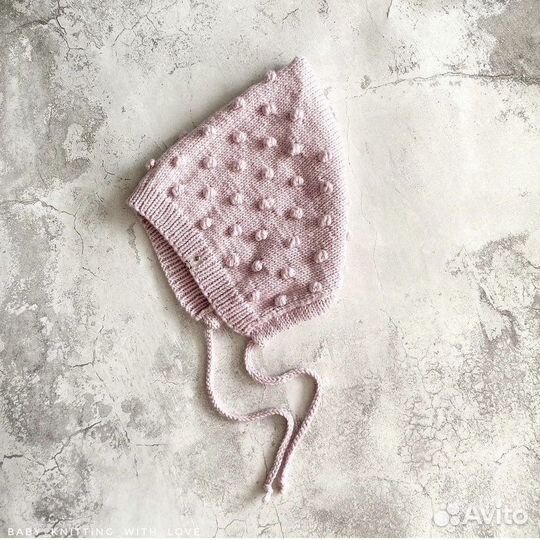 Шапочка Эльф с шишечками вязаная ручная работа