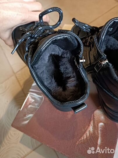 38р. Ботинки кожаные мужские новые. Зима