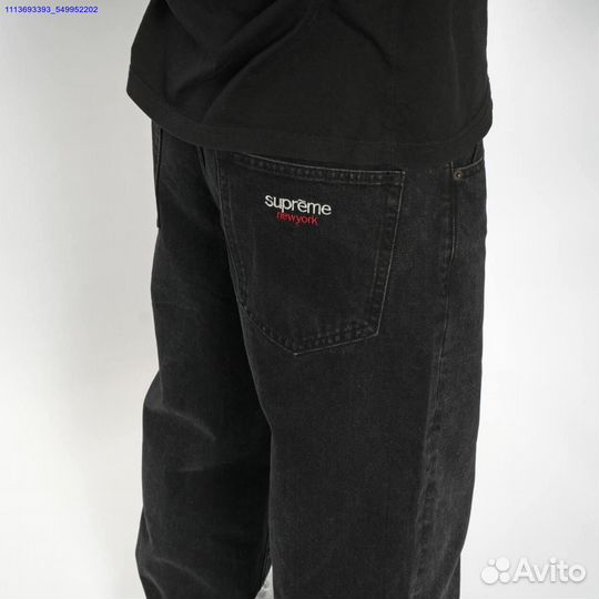 Джинсы Supreme New York Baggy Jeans черные