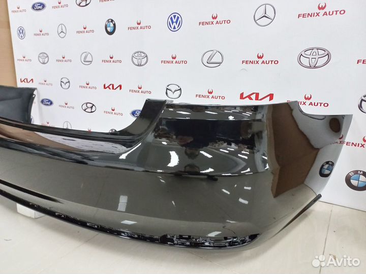 Бампер задний Фольксваген Поло 15-20 год Черный