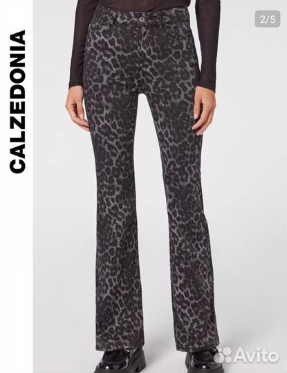 Джинсы Calzedonia леопардовые