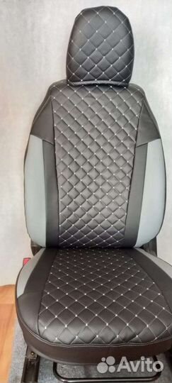 Чехлы Лада Веста экокожа ромб