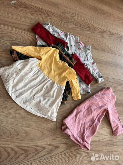 Детские вещи пакетом для девочки от 0 до 1,5 лет