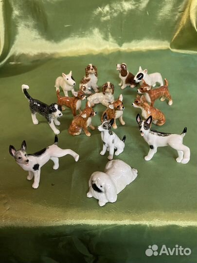 Породы собак. Миниатюра фарфоровая. Франция
