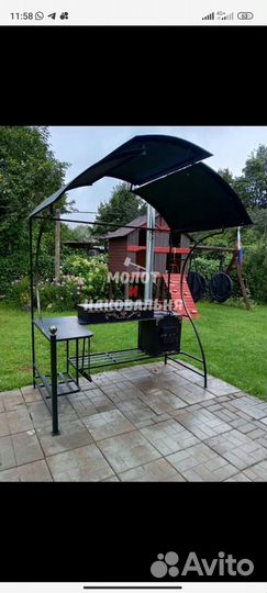 Мангал в стиле лофт