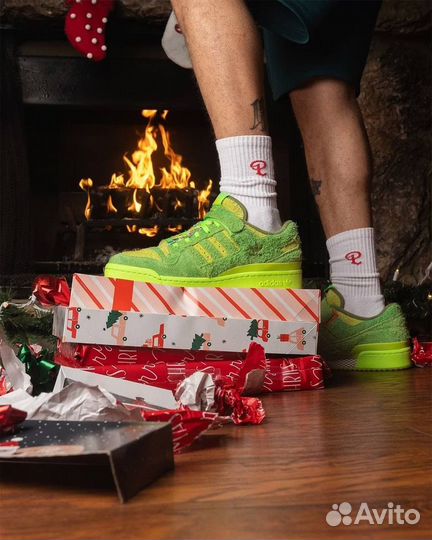 Кроссовки Adidas Forum Low Grinch