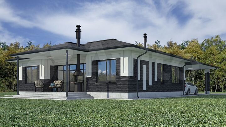 Коттедж 200 м² на участке 10 сот.