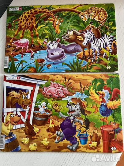 Развивающие игры, пазлы Larsen, djeco