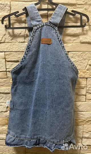 Джинсовый Сарафан для девочки 80