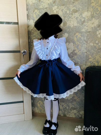 Мега пышная школьная юбка