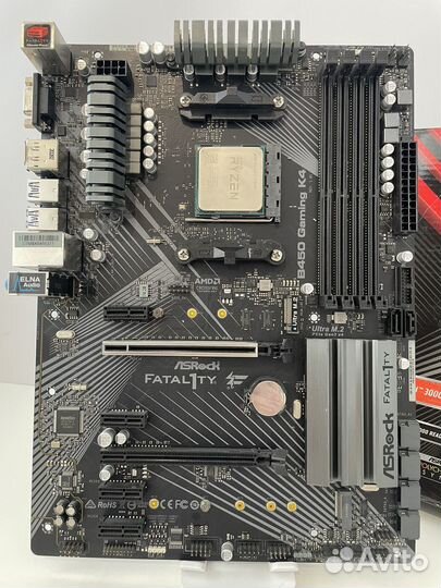 Комплект B450, Ryzen 7 2700x Box