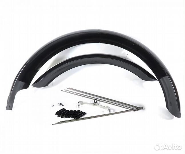Крылья полные на фэт фэтбайк 26'' металлопластик