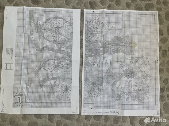 Вышивка крестом остатки набора Lanarte