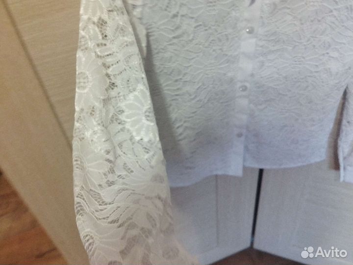 Рубашка белая для девочки 34размер