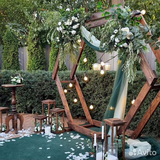 Оформление свадьбы, стол молодых, свадьба