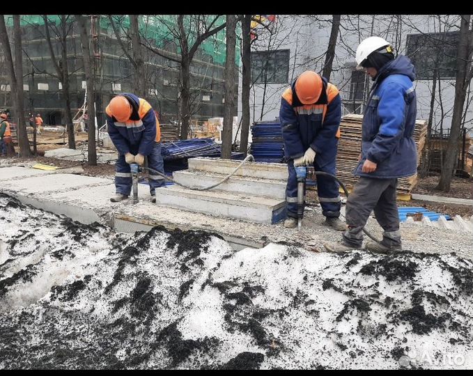 Аренда компрессора с отбойными молотками