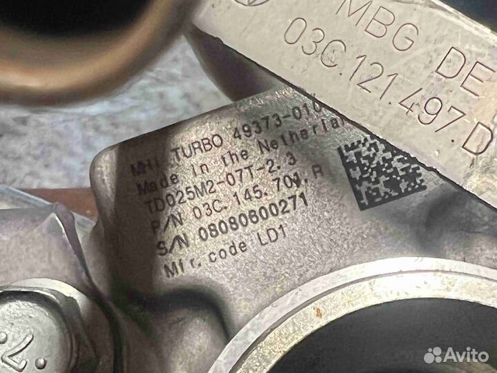 Турбина Volkswagen jetta 6 (5C6 2010- в производст