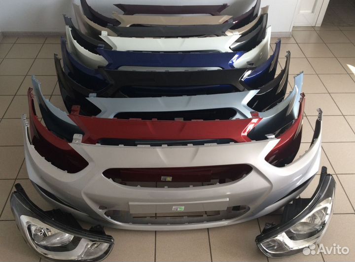 Бампер передний Hyundai Solaris 2010-2014