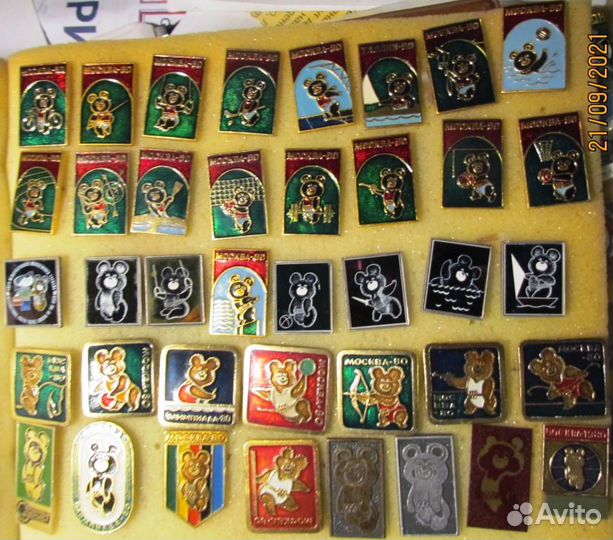 Значки олимпиада 1980