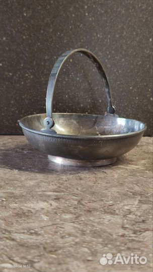 Конфетница мельхиор СССР