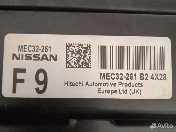 Эбу двигателя ниссан альмера 1.8 АКПП