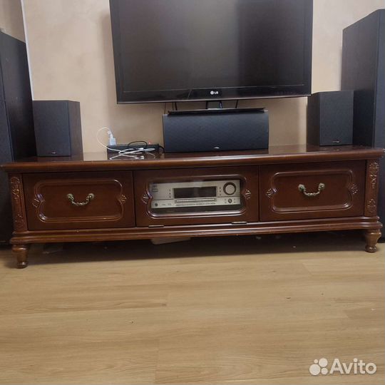 Тумба под тв и стойка под цветы из массива бу