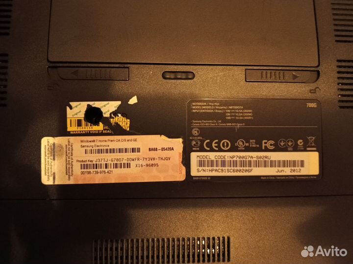 Ноутбук Samsung np700g7a