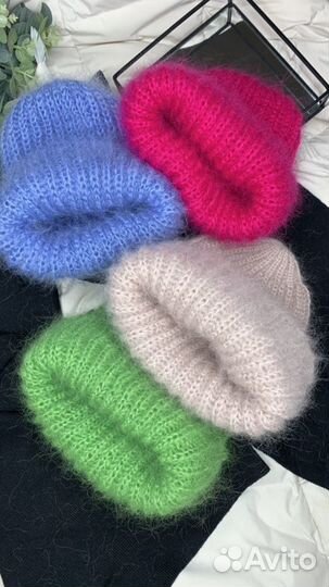 Мохеровая шапка