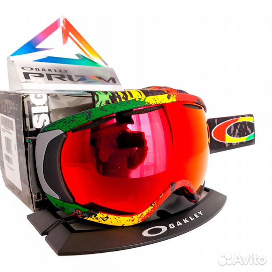 Сноуборд маска Oakley Canopy T.Hall Rasta Prizm