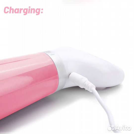 Электрическая роликовая пилка для стоп, розовая