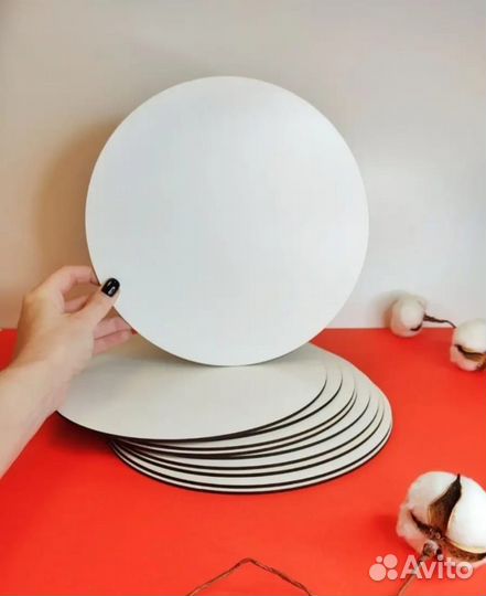 Круглая подложка для торта 30 см, усиленная