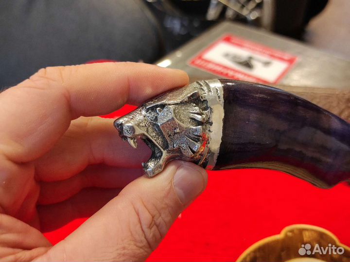 Нож Пчак голова Тигр/Медведь