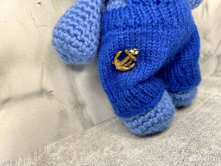 Вязаная игрушка «Бегемот»